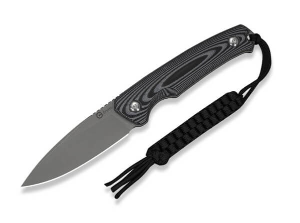 Feststehendes Messer, Grau, 14C28N, G10