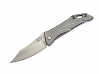 Taschenmesser, Grau, Daumenpin, Framelock, CPM-S-35VN, Titan Taschenmesser, Grau, Daumenpin, Framelock, CPM-S-35VN, Titan