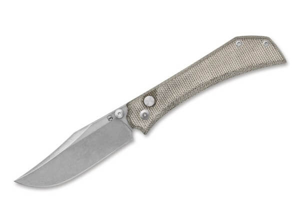 Taschenmesser, Grün, Daumenpin, Button Lock, Elmax, Micarta