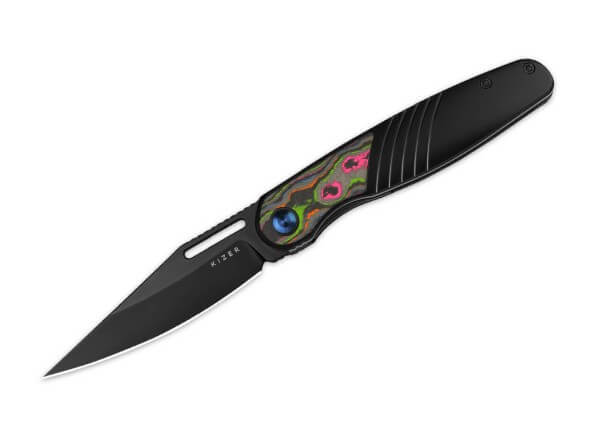 Taschenmesser, Schwarz, Nagelhau, Framelock, CPM-S-45VN, Titan