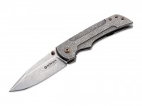 Taschenmesser, Grau, Daumenpin, Framelock, CPM-154, Titan Taschenmesser, Grau, Daumenpin, Framelock, CPM-154, Titan