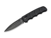 Taschenmesser, Schwarz, Druckknopf, Druckknopf, D2, Aluminium Taschenmesser, Schwarz, Druckknopf, Druckknopf, D2, Aluminium