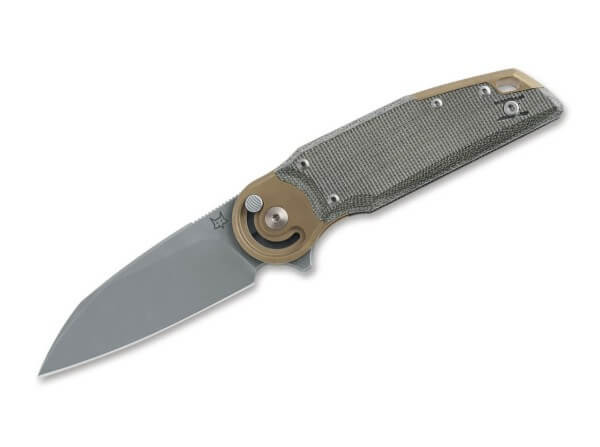 Taschenmesser, Grün, Flipper, Schieberiegel, M390, Micarta