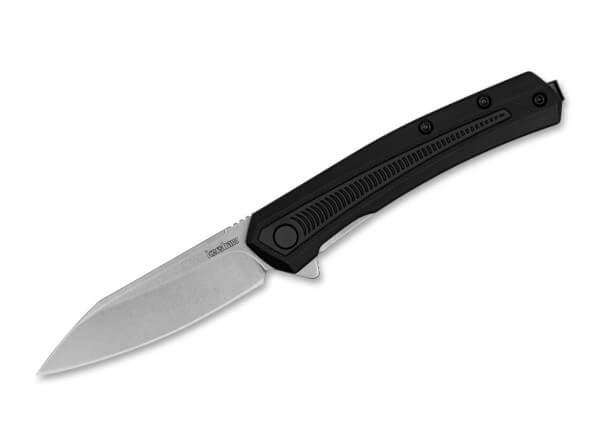Taschenmesser, Schwarz, Flipper, Linerlock, Edelstahl, GRN