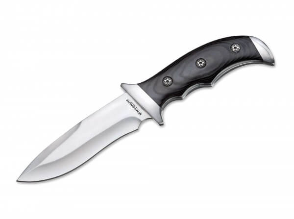Feststehendes Messer, Schwarz, 440A, Micarta
