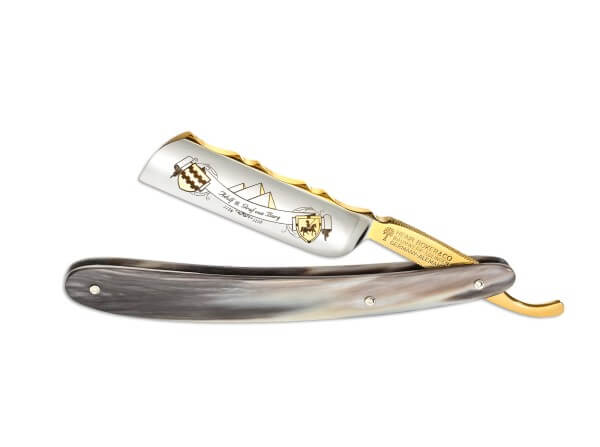 Rasiermesser, Braun, Kohlenstoffstahl, Horn