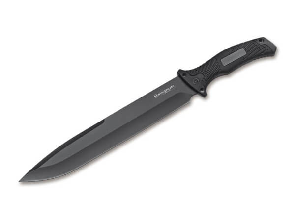 Feststehendes Messer, Schwarz, Feststehend, 440A, Kunststoff