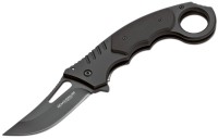 Taschenmesser, Schwarz, Flipper, Linerlock, 440A, G10 Taschenmesser, Schwarz, Flipper, Linerlock, 440A, G10