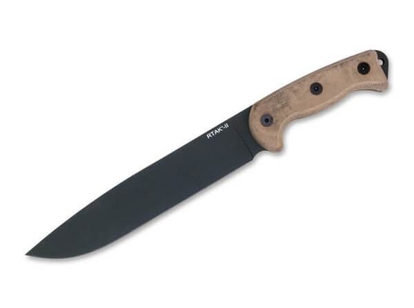 Feststehendes Messer, Braun, 5160, Micarta