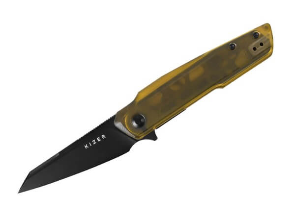 Taschenmesser, Gelb, Flipper, Linerlock, Nitro-V, Kunststoff