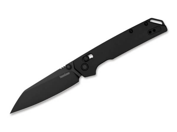 Taschenmesser, Schwarz, Daumenpin, Schieberiegel, D2, Aluminium