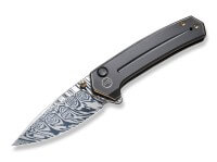 Taschenmesser, Bronze, Daumenpin, Button Lock, Damast, Titan Taschenmesser, Bronze, Daumenpin, Button Lock, Damast, Titan