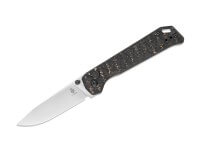 Taschenmesser, Gelb, Flipper, Button Lock, CPM-20CV, Kohlefaser Taschenmesser, Gelb, Flipper, Button Lock, CPM-20CV, Kohlefaser