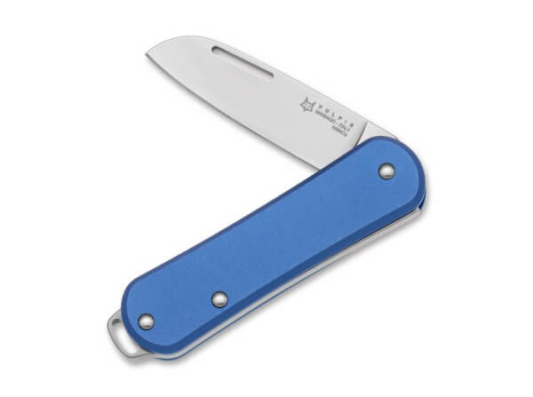 Taschenmesser, Blau, Nagelhau, Slipjoint, N690, Aluminium