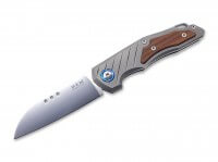 Taschenmesser, Grau, Daumenöffnung, Slipjoint, M390, Titan Taschenmesser, Grau, Daumenöffnung, Slipjoint, M390, Titan