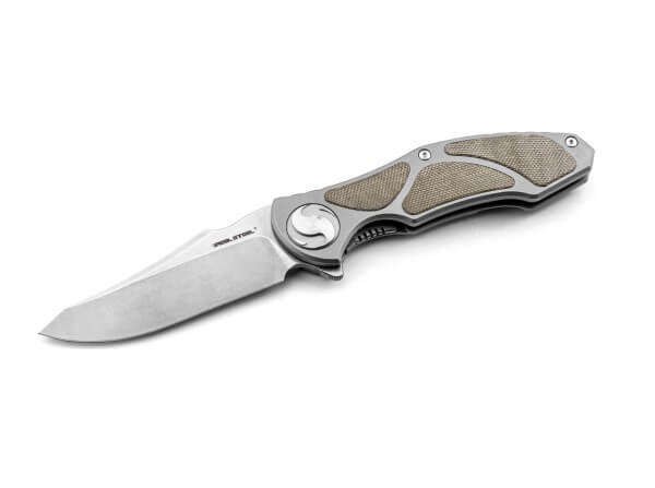 Taschenmesser, Grün, Flipper, Framelock, CPM-S-35VN, Titan