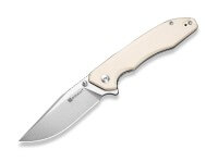 Taschenmesser, Weiß, Daumenpin, Linerlock, D2, G10 Taschenmesser, Weiß, Daumenpin, Linerlock, D2, G10