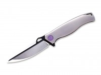 Taschenmesser, Grau, Flipper, Framelock, CPM-S-35VN, Titan Taschenmesser, Grau, Flipper, Framelock, CPM-S-35VN, Titan