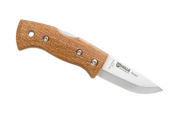 Taschenmesser, Braun, Nagelhau, Backlock, 12C27, Micarta