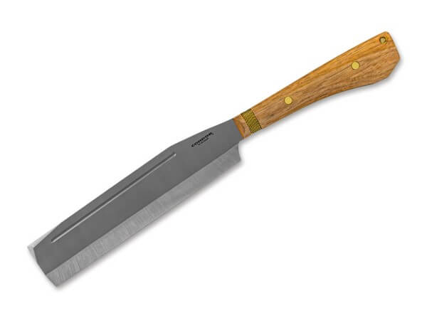 Feststehendes Messer, Braun, 1075, Hickoryholz