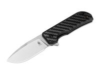 Taschenmesser, Schwarz, Flipper, Linerlock, 154CM, Kohlefaser Taschenmesser, Schwarz, Flipper, Linerlock, 154CM, Kohlefaser