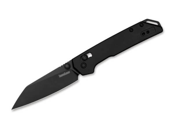 Taschenmesser, Schwarz, Daumenpin, Schieberiegel, D2, Aluminium