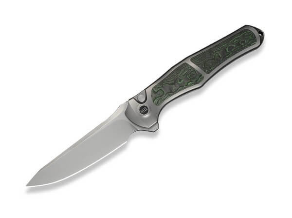 Taschenmesser, Grau, Flipper, Button Lock, M390, Titan