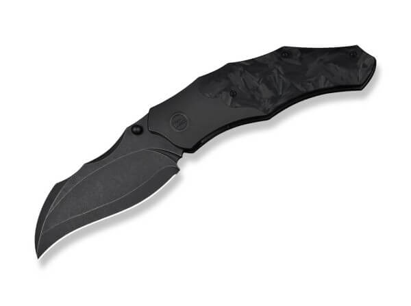 Taschenmesser, Schwarz, Daumenpin, Linerlock, CPM-20CV, Titan