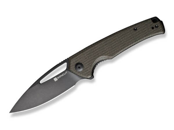 Taschenmesser, Grün, Daumenöffnung, Linerlock, 9Cr18MoV, Micarta