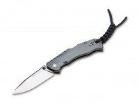 Taschenmesser, Grau, Daumenpin, Backlock, 14C28N, Aluminium Taschenmesser, Grau, Daumenpin, Backlock, 14C28N, Aluminium