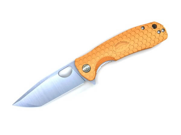 Taschenmesser, Orange, Flipper, Linerlock, 8Cr13MoV, FRN