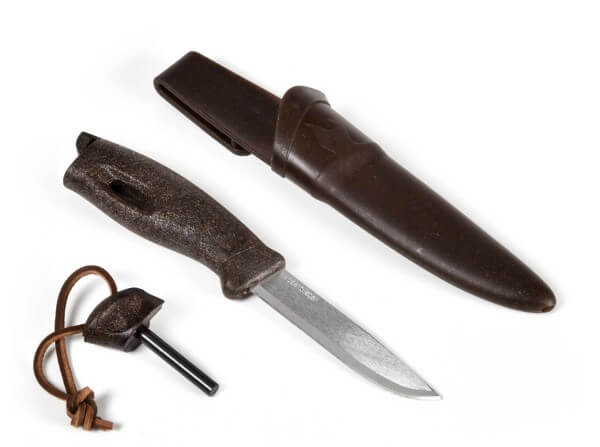 Feststehendes Messer, Braun, 12C27, Kunststoff