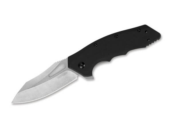 Taschenmesser, Schwarz, Flipper, Linerlock, 8Cr13MoV, GRN