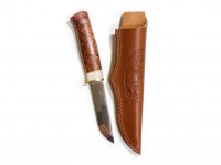 Feststehendes Messer, Braun, Feststehend, 12C27, Birkenholz Feststehendes Messer, Braun, Feststehend, 12C27, Birkenholz