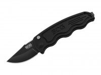 Taschenmesser, Schwarz, Druckknopf, Button Lock, AUS-8, Aluminium Taschenmesser, Schwarz, Druckknopf, Button Lock, AUS-8, Aluminium