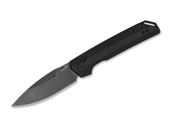 Taschenmesser, Schwarz, Druckknopf, Button Lock, MagnaCut, G10