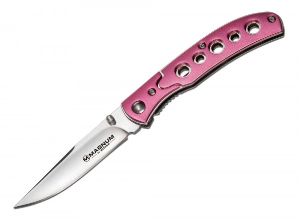 Taschenmesser, Pink, Daumenpin, Linerlock, 440A, Aluminium