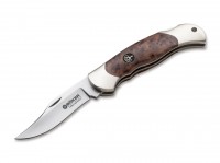 Taschenmesser, Braun, Nagelhau, Backlock, N690, Thujaholz Taschenmesser, Braun, Nagelhau, Backlock, N690, Thujaholz