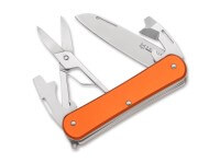Taschenmesser, Orange, Nagelhau, Slipjoint, N690, Aluminium Taschenmesser, Orange, Nagelhau, Slipjoint, N690, Aluminium