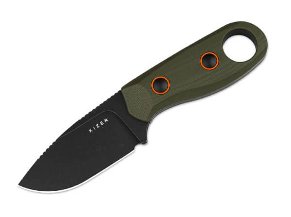 Feststehendes Messer, Grün, D2, G10