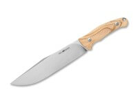 Feststehendes Messer, Braun, N690, Olivenholz Feststehendes Messer, Braun, N690, Olivenholz