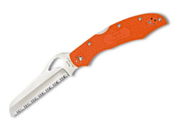 Taschenmesser, Orange, Backlock, 8Cr13MoV, FRN