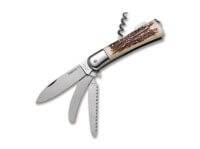 Taschenmesser, Braun, Backlock, Z70CD15, Hirschhorn Taschenmesser, Braun, Backlock, Z70CD15, Hirschhorn