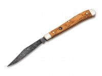 Taschenmesser, Braun, Nagelhau, Slipjoint, O1, Olivenholz Taschenmesser, Braun, Nagelhau, Slipjoint, O1, Olivenholz