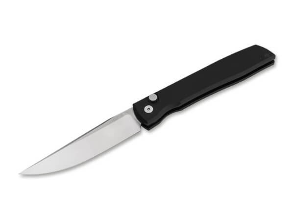 Springmesser, Schwarz, Druckknopf, Button Lock, MagnaCut, Aluminium