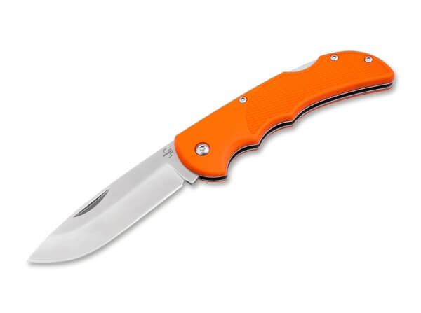 Taschenmesser, Orange, Nagelhau, Backlock, 440C, TPR