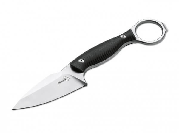Feststehendes Messer, Schwarz, 14C28N, G10