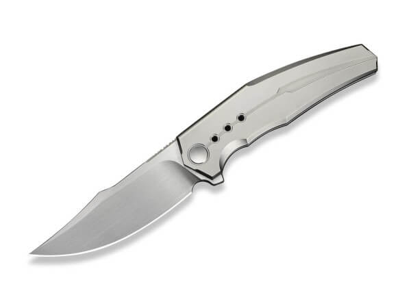 Taschenmesser, Grau, Flipper, Framelock, M390, Titan