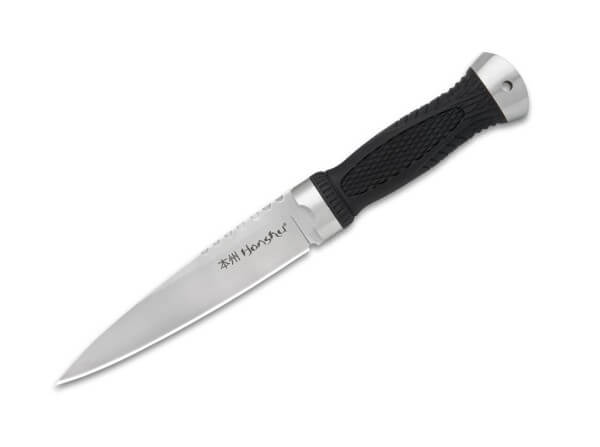 Feststehendes Messer, Schwarz, 7Cr13, TPR