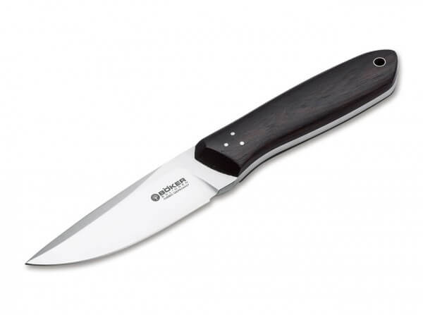 Feststehendes Messer, Schwarz, Feststehend, N690, Grenadillholz